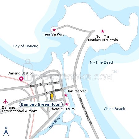 Bamboo Green Hotel map