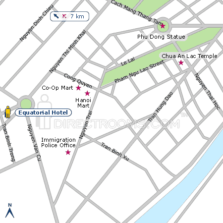 Equatorial Hotel map