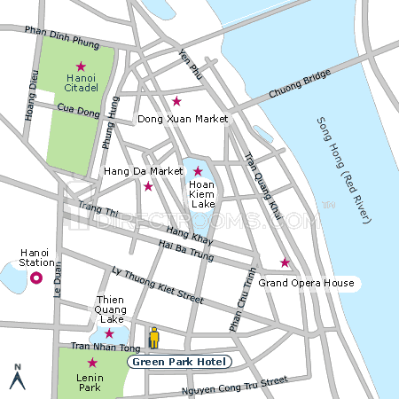 Green Park Hotel map