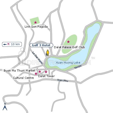 Golf 3 Hotel map